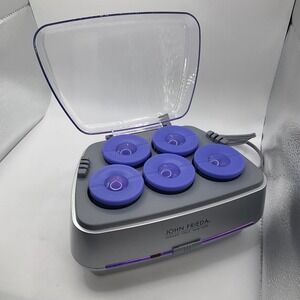 John Frieda Smooth Waves Body Shine 5 Jumbo 2" Velvet Rollers No Clips